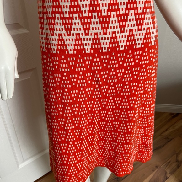 An Original Milly of New York Orange print Dress M - Picture 5 of 7